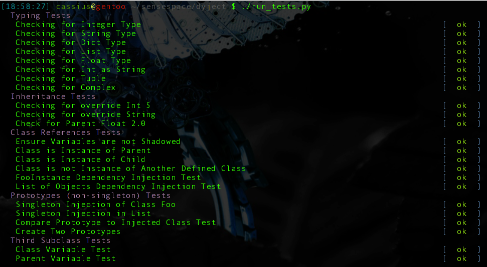 Unit Tests Screenshot